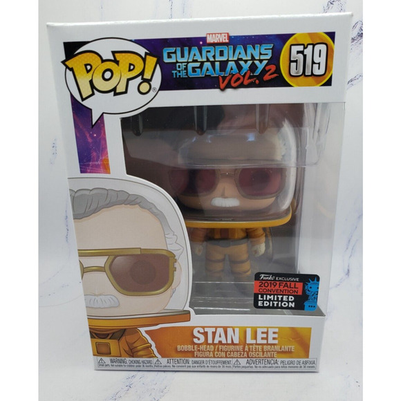 Funko Pop! 2019 NYCC Fall Convention Exclusive Stan Lee Astronaut #519 - Picture 11 of 16